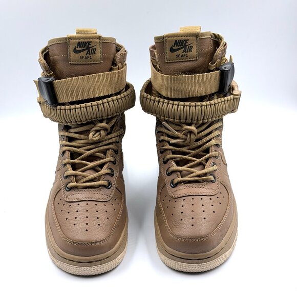 Wmns Nike SF Air Force 1 High 'Golden Beige' + Duffle Bag - Limited Edition - Picture 4 of 16